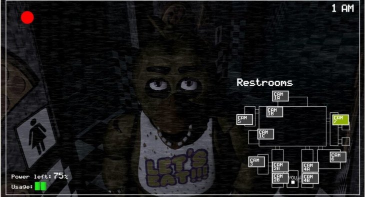 Скриншот игры Five Nights at Freddy's