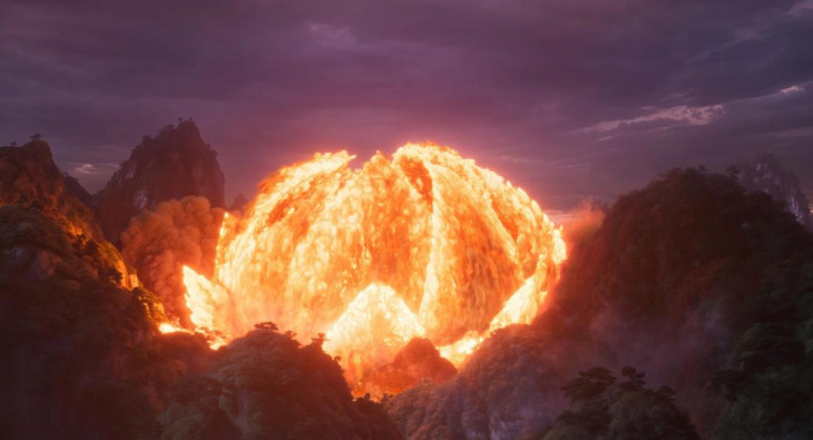 Нэчжа побеждает Царя драконов