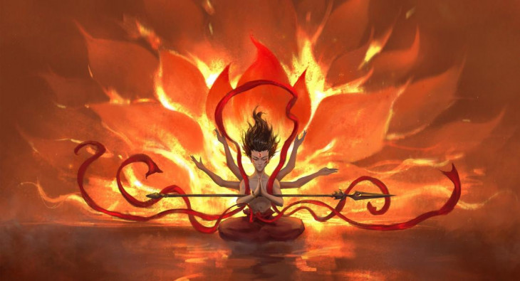 Нэчжа побеждает Царя драконов